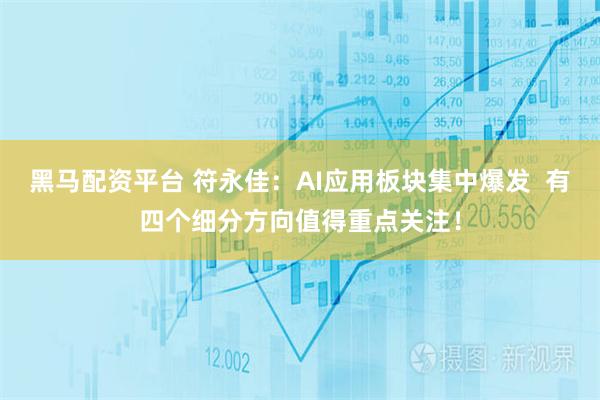 黑马配资平台 符永佳：AI应用板块集中爆发  有四个细分方向值得重点关注！